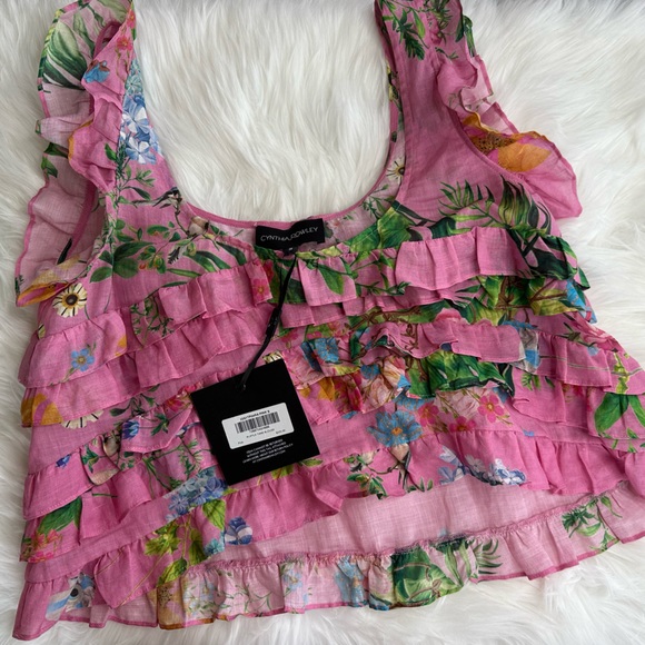 Cynthia Rowley Nola Ruffle Tank Blouse - Picture 14 of 17